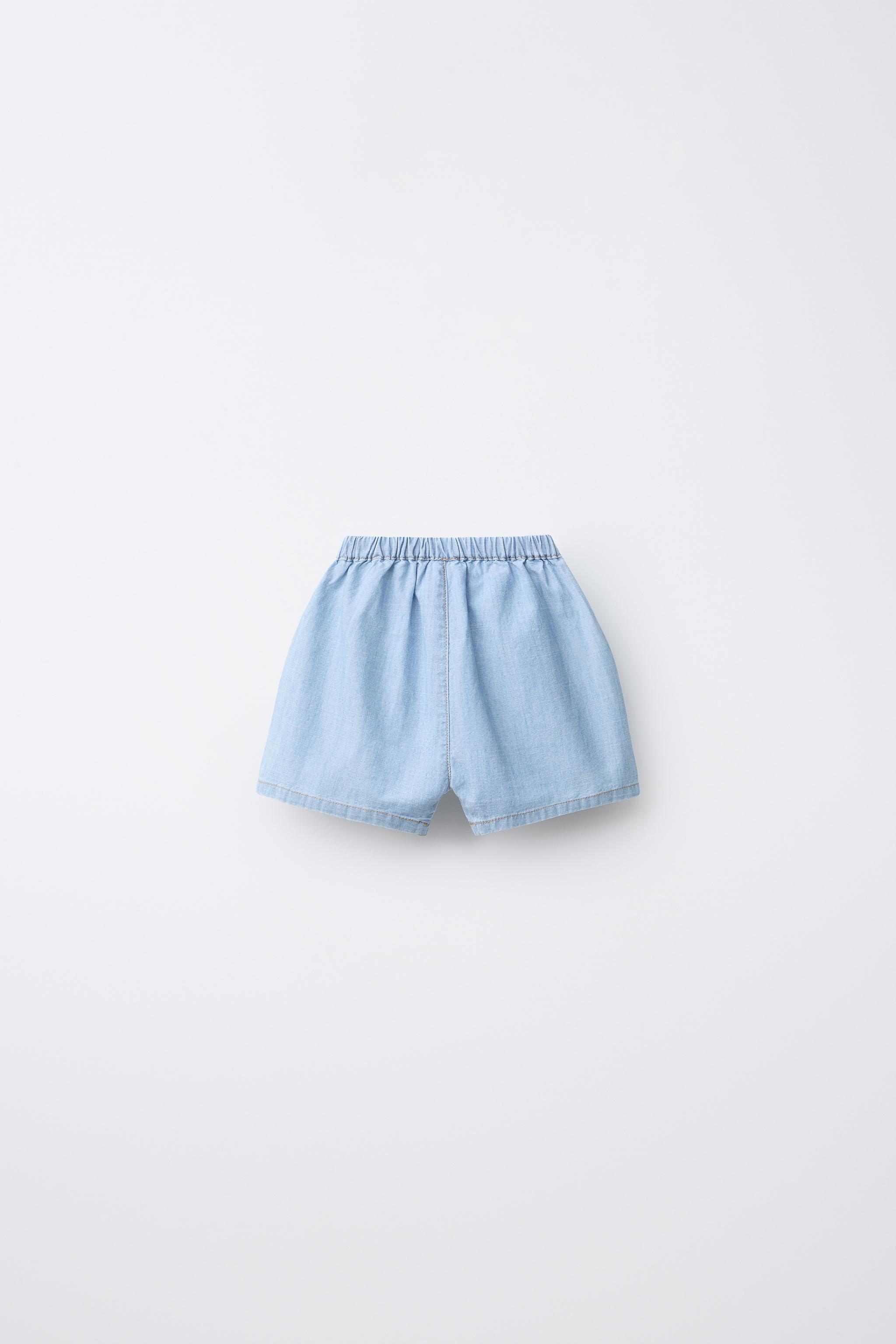 DENIM POCKET SHORTS